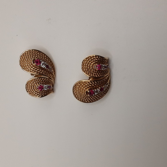 Vintage Marcel Boucher Swirl Clip On Earrings - Excellent Used Condition - Picture 12 of 13